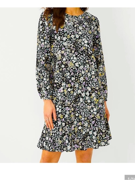 Ann Taylor Dresses & Skirts - NWT Ann Taylor Women's Flounce Floral Long Sleeve Shift Dress Back Zipper Size 4